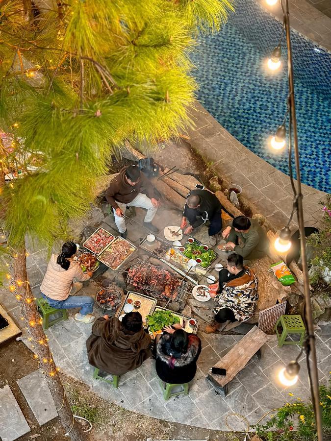 Bach Xanh House. Triangle Bungalow Tam Ðảo Kültér fotó